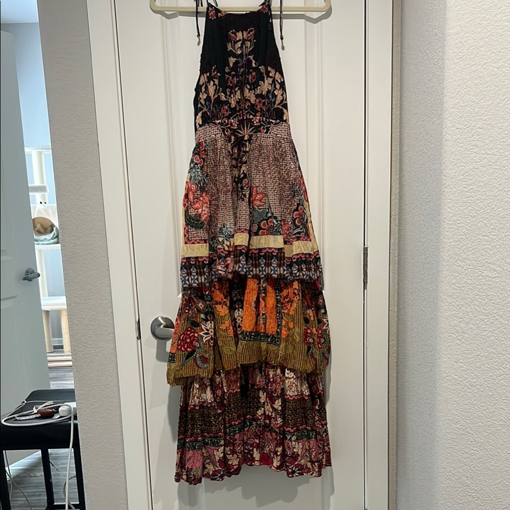 Anthropologie Bhanuni by Jyoti Tiered Halter Maxi Dress - Picture 6 of 11